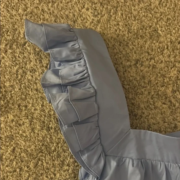 Blue Ruffled Top - Picture 2 of 6